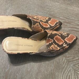 Snakeskin mules size 8 1/2